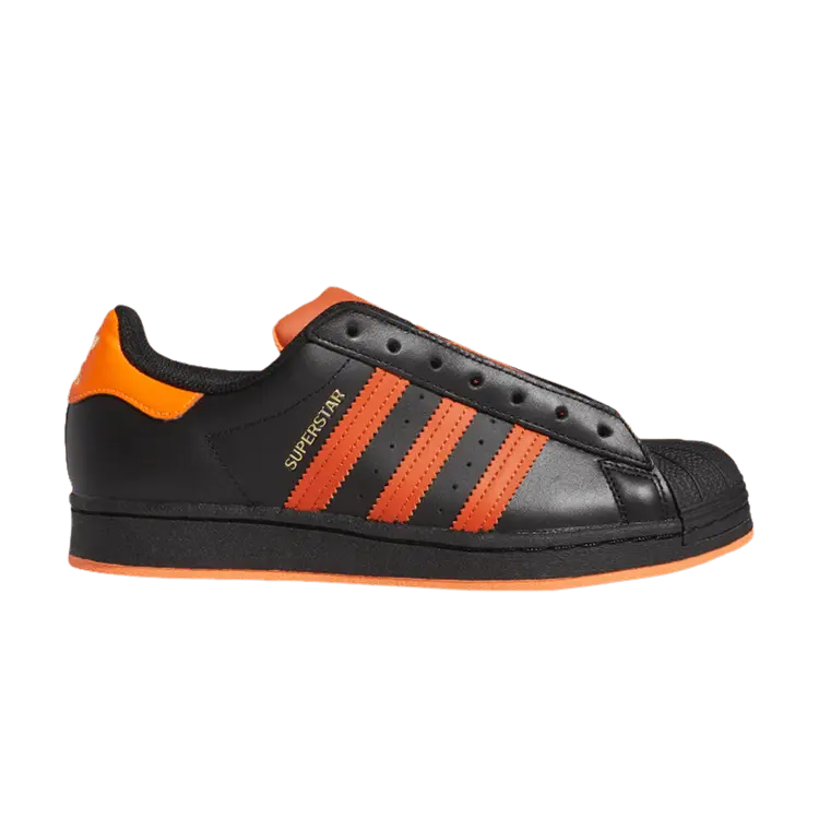 

Кроссовки Adidas Superstar Laceless, Black Solar Orange
