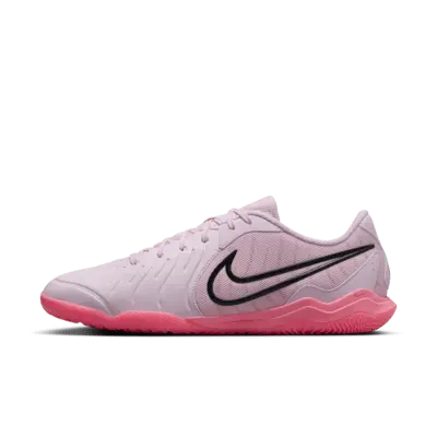 

Кроссовки Nike Tiempo Legend 10 Academy IC Low-Top Soccer Shoes, цвет Pink Foam/Port Wine