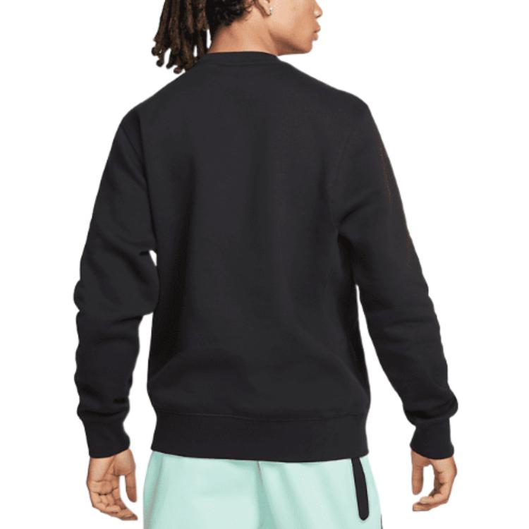 Худи Nike Sportswear Men's Fleece Crew DR8033-010, черный — фото 4