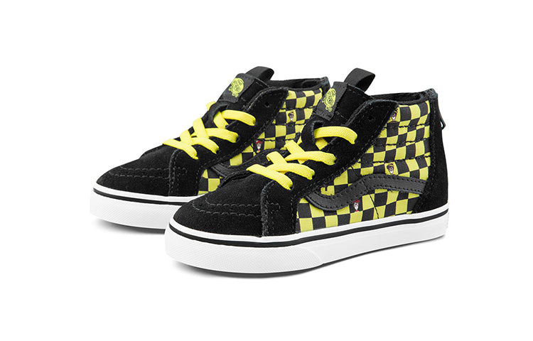 Кеды Vans Where's Waldo? x SK8-HI Zip Toddler 'Odlaw', черный — фото 2