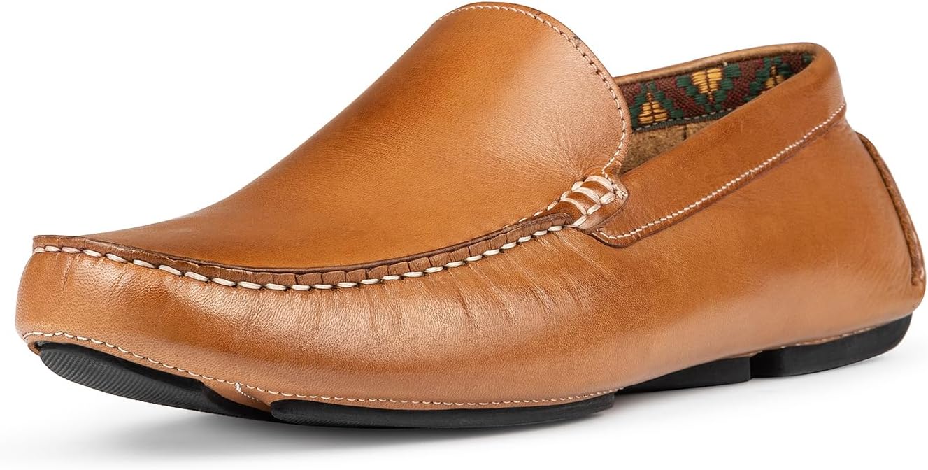 

Мужские лоферы Donald J Pliner Vik из состаренной телячьей кожи в стиле вождения, Saddle