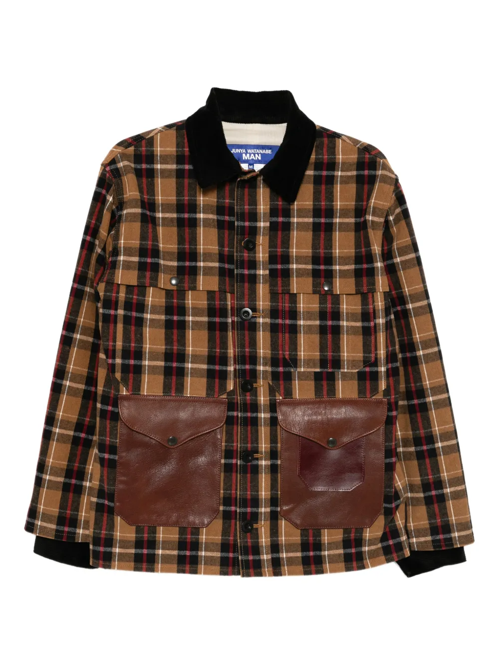 

Фланелевая куртка в клетку из коллаборации с Filson Junya Watanabe Man, бежевый