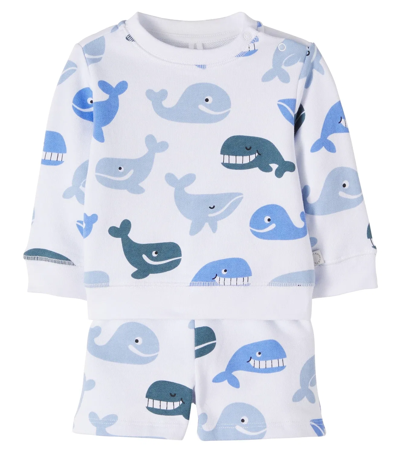 Комплект из топа и шорт с принтом Stella Mccartney Kids, белый