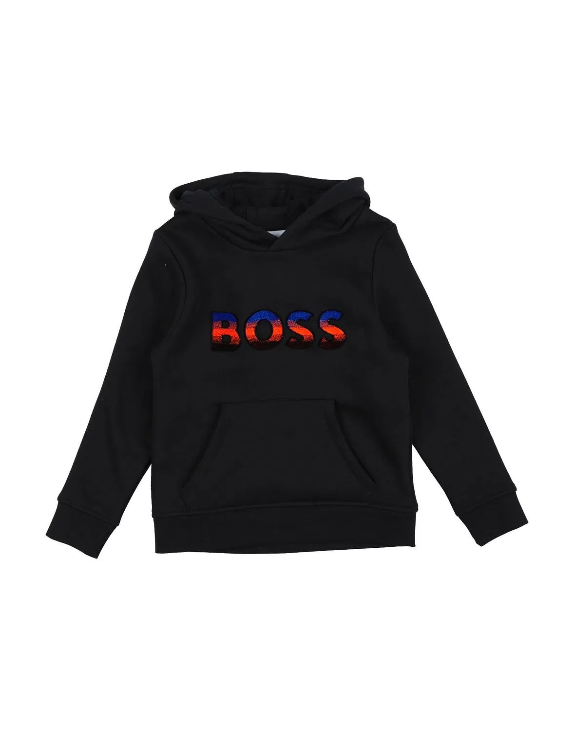 Детский свитшот с капюшоном Boss, черный