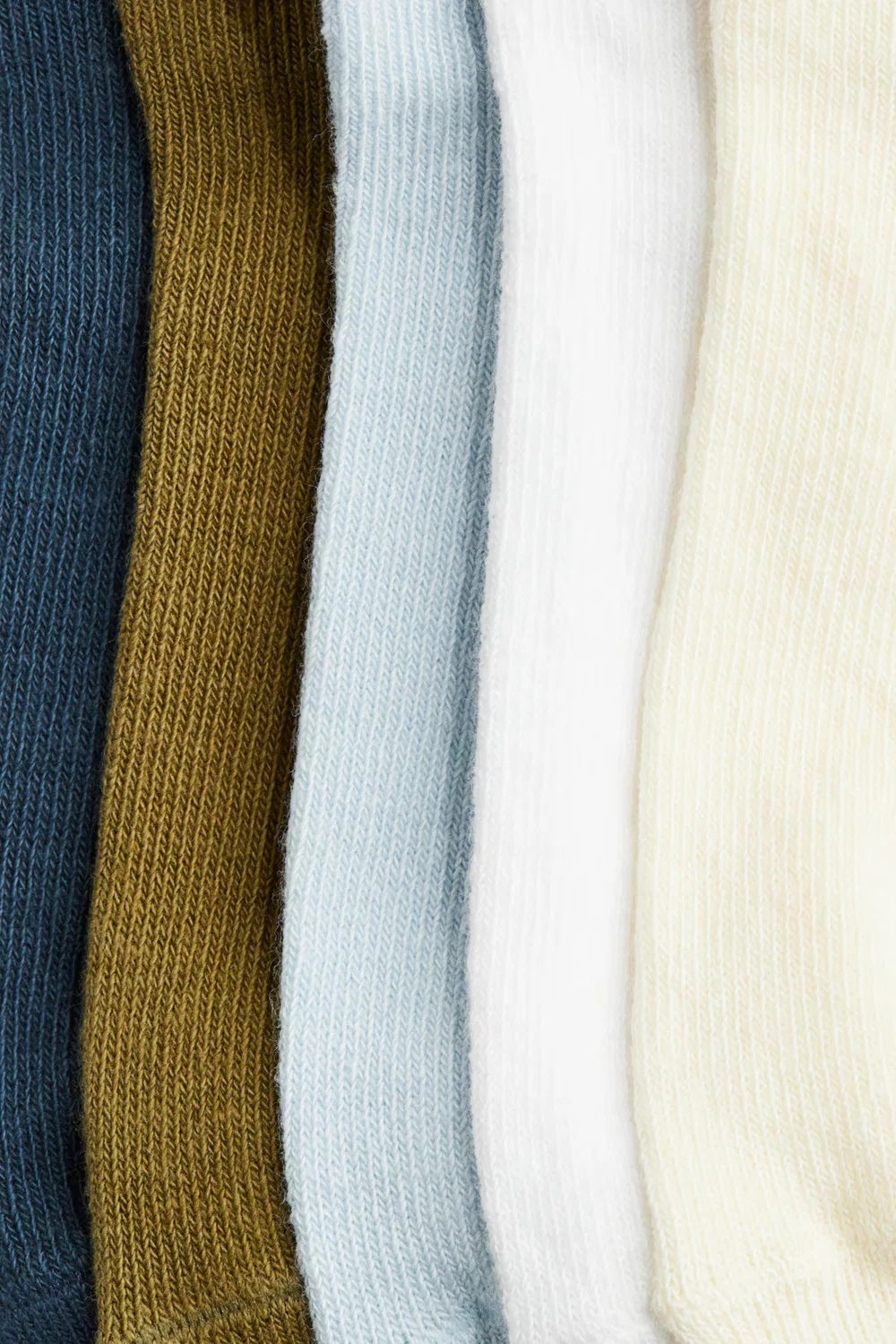 Набор из 5 носков для кроссовок H&M, Blau/Weiß — фото 3
