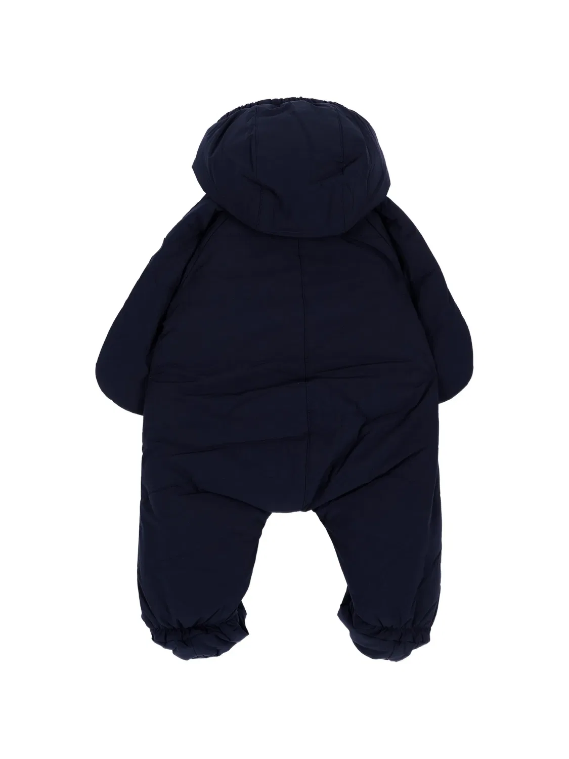 Дутый комбинезон с капюшоном Petit Bateau, синий — фото 2