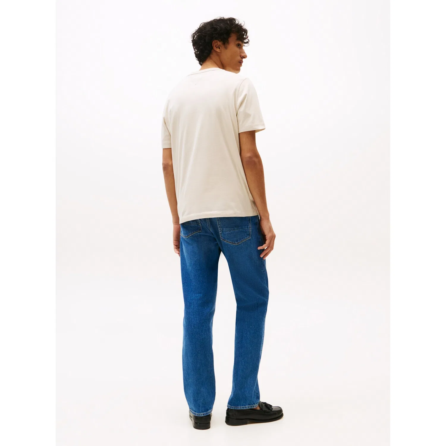 Мужская футболка с нагрудным карманом Essential Solid Pocket Tee Tommy Hilfiger, Newsprint — фото 4