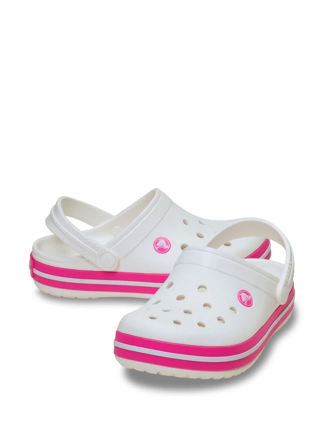 Клоги Crocband, белые Crocs — фото 4