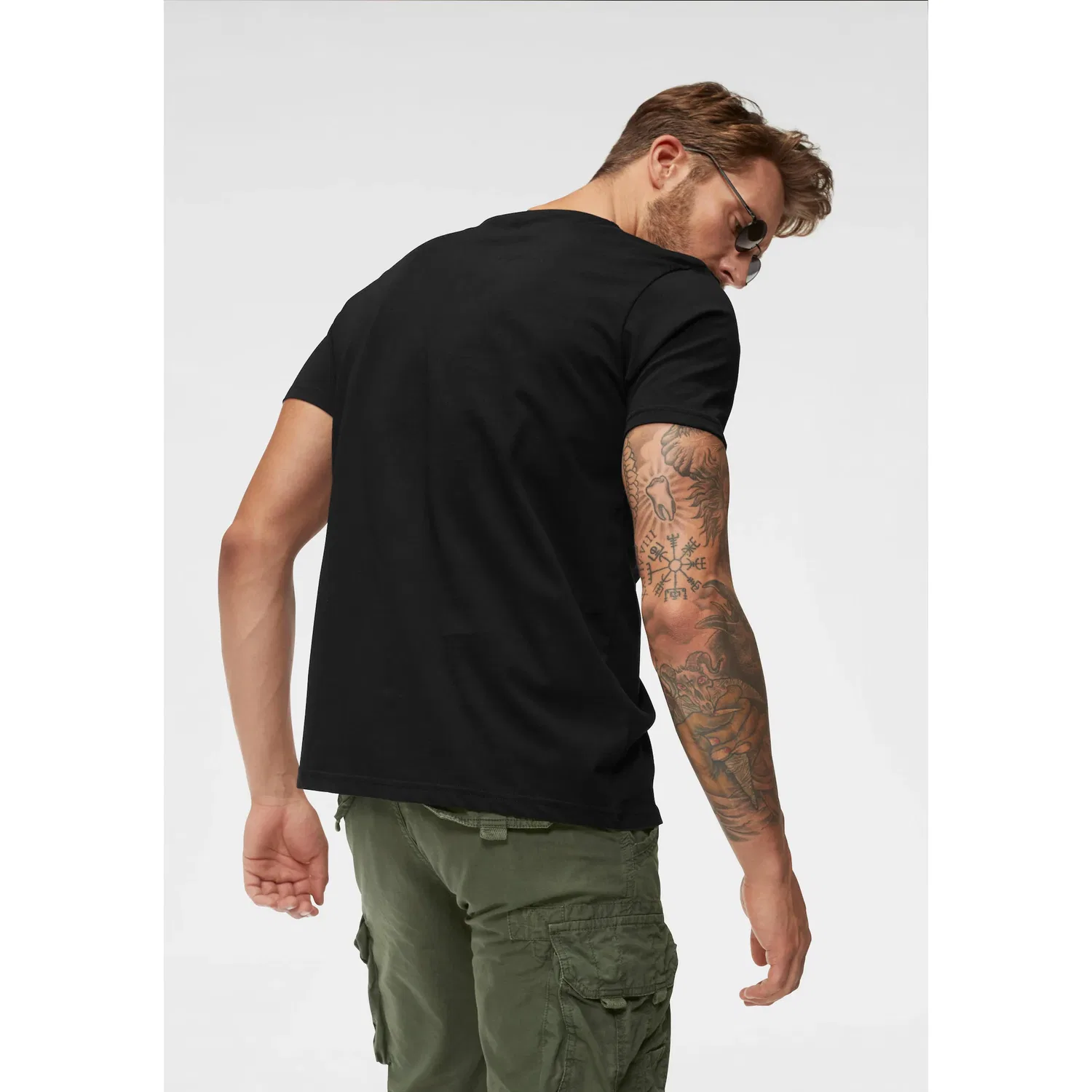 Детская футболка с логотипом Alpha Industries, Black — фото 2
