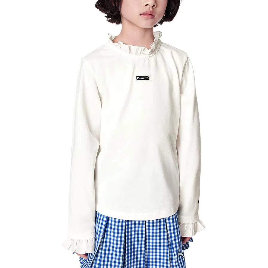 Детская футболка с круглым вырезом PUMA, Raw White 10101