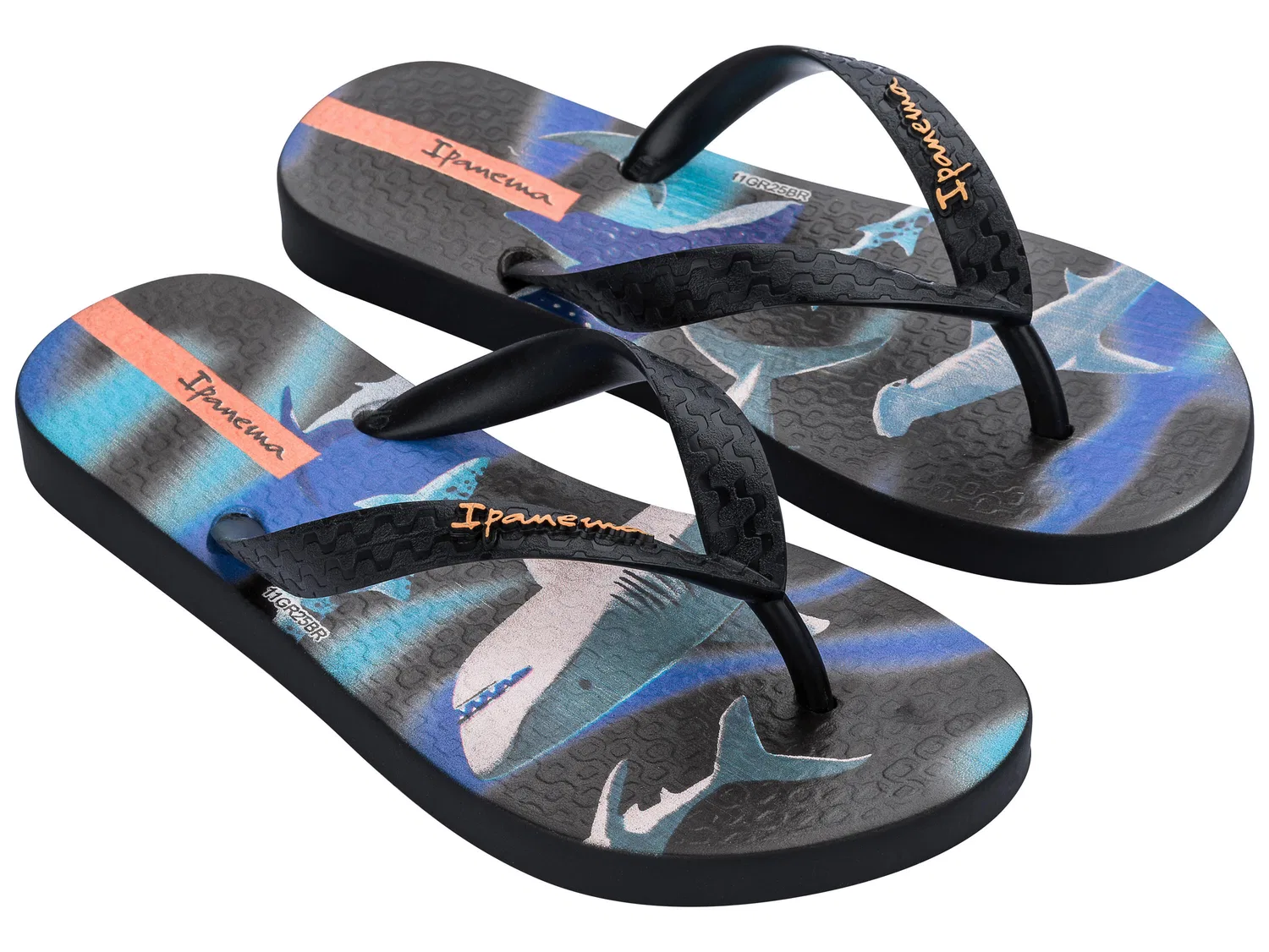Детские шлепанцы с принтом Temas Boys Kids Ipanema, Schwarz