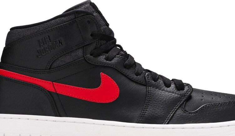 Кроссовки Air Jordan 1 Retro High Rare Air, черно-красный — фото 2