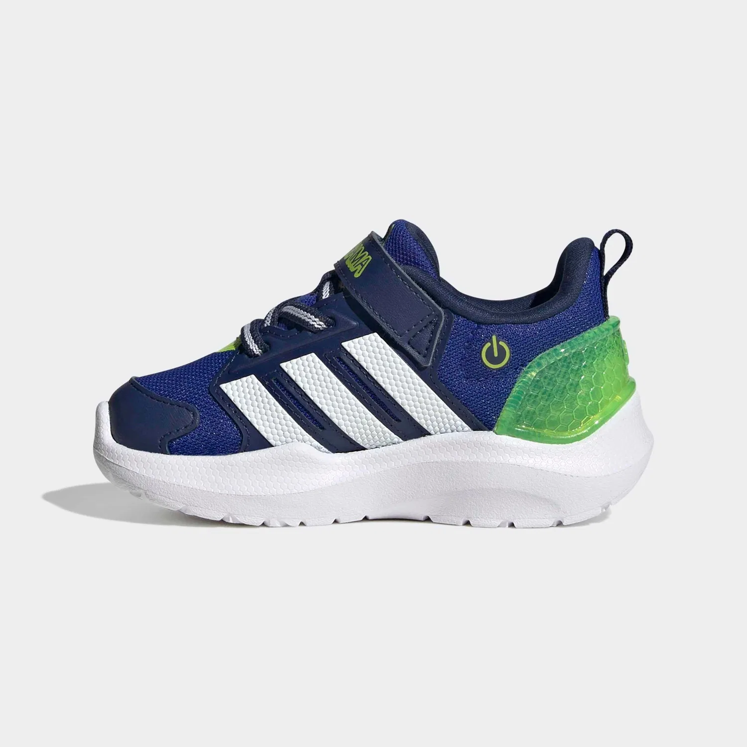 Детские кроссовки со светодиодной подсветкой Lightorama Adidas Sportswear, Lucid Blue/Ftwr White/Solar Slime — фото 3