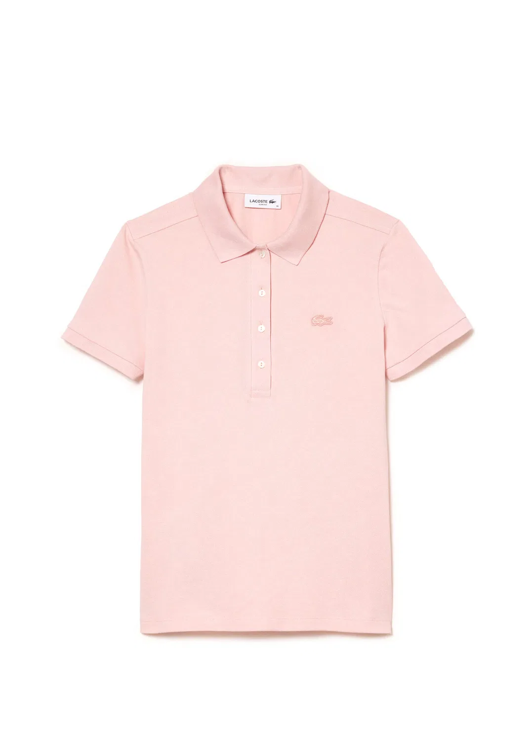 Поло Lacoste Slim Fit, воротник поло, розовый