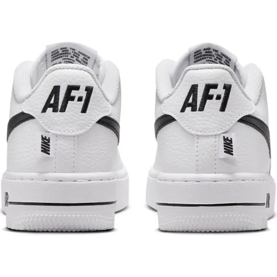 Кроссовки повседневные из натуральной кожи Air Force 1 Low Js Af1 Leather Unisex Sneaker Nike, Белый — фото 4