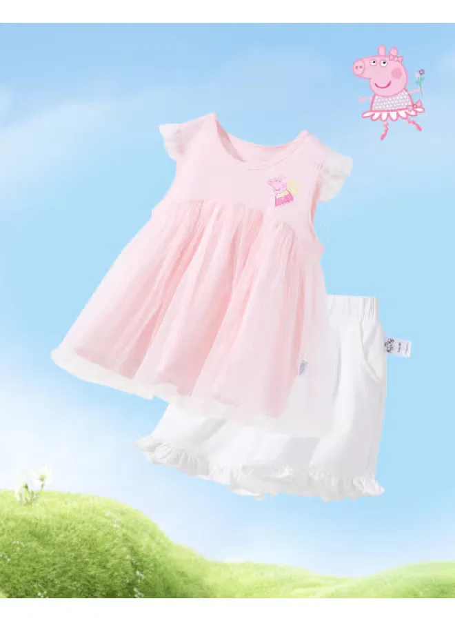 Комплект летний легкий для девочек Peppa Pig, светло-розовый