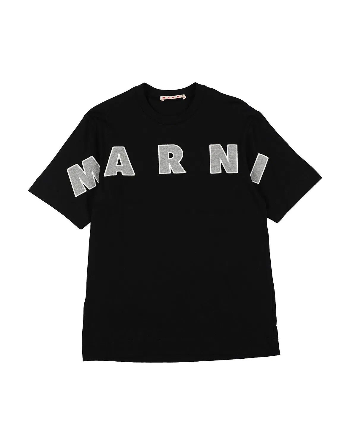Детская футболка с принтом Marni, черный