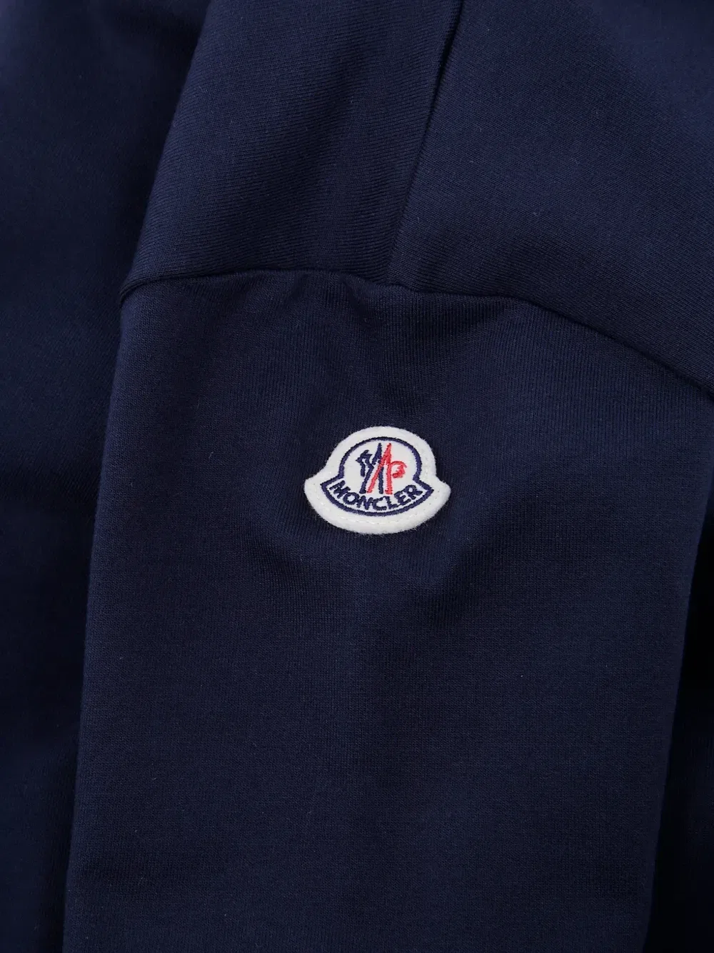 Худи с нашивкой-логотипом Moncler Enfant, синий — фото 3
