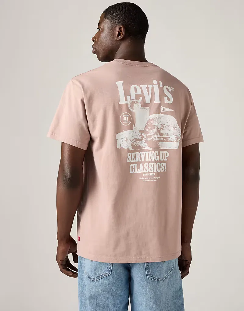 Футболка удобная хлопковая Levi's, розовый — фото 2