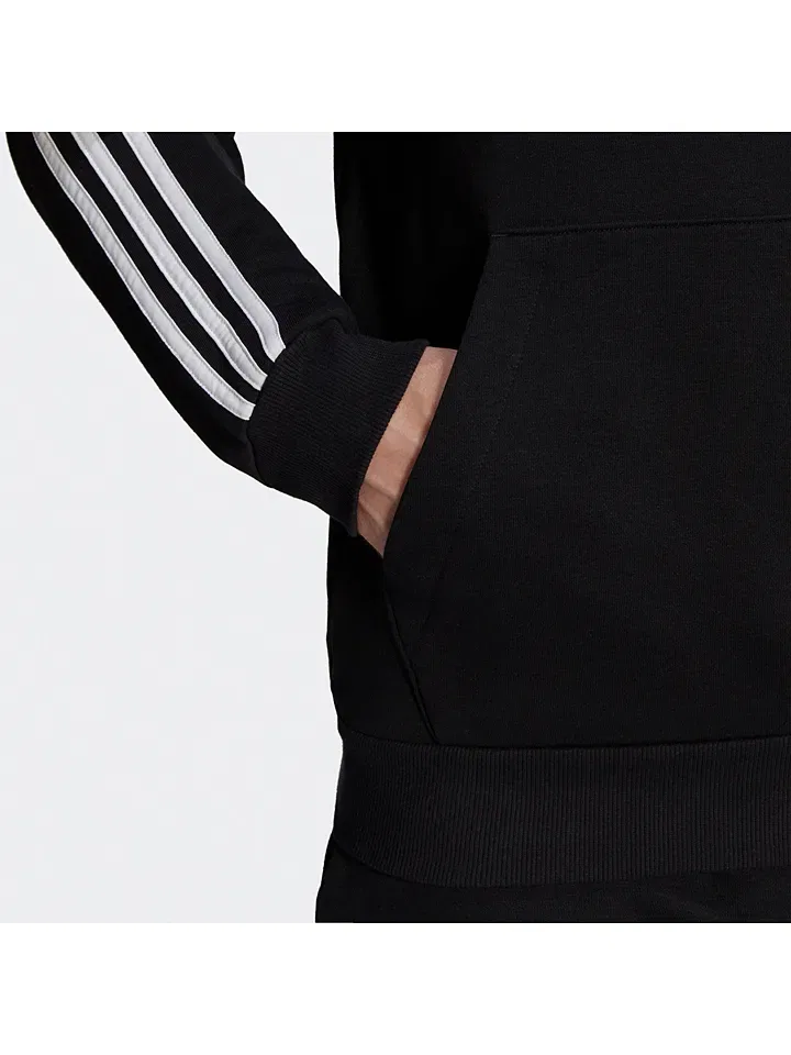Худи с контрастными полосами Adidas, черный — фото 3