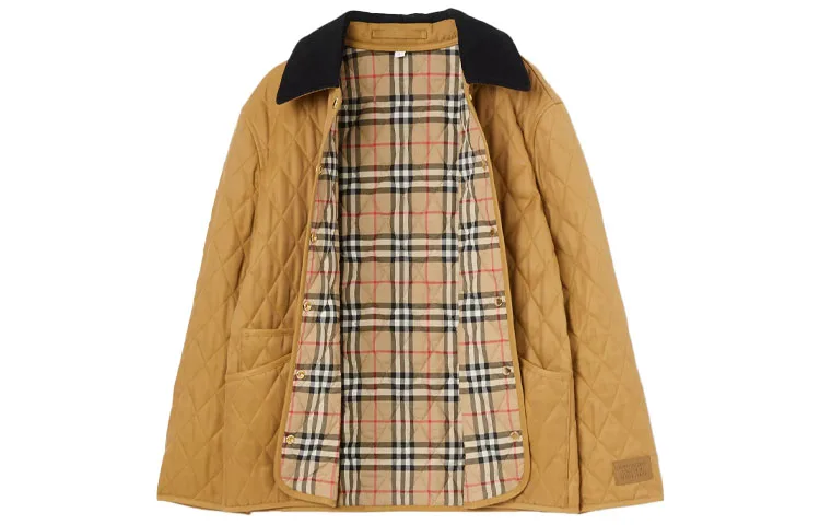 Куртка Burberry Diamond Quilted Barn, женская, коричневый — фото 4