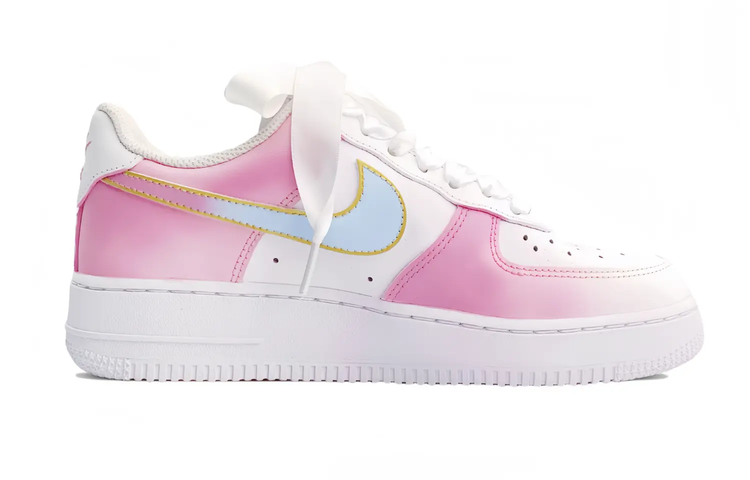 

Кроссовки Nike Air Force 1 Skateboarding Shoes Women's Low-top Pink/blue, розовый