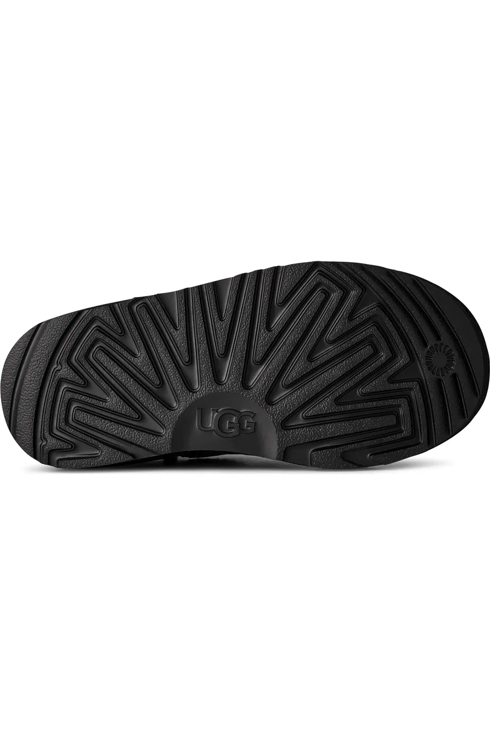 Детские ботиночки на молнии водонепроницаемые Classic Micro Leather UGG, черный — фото 4