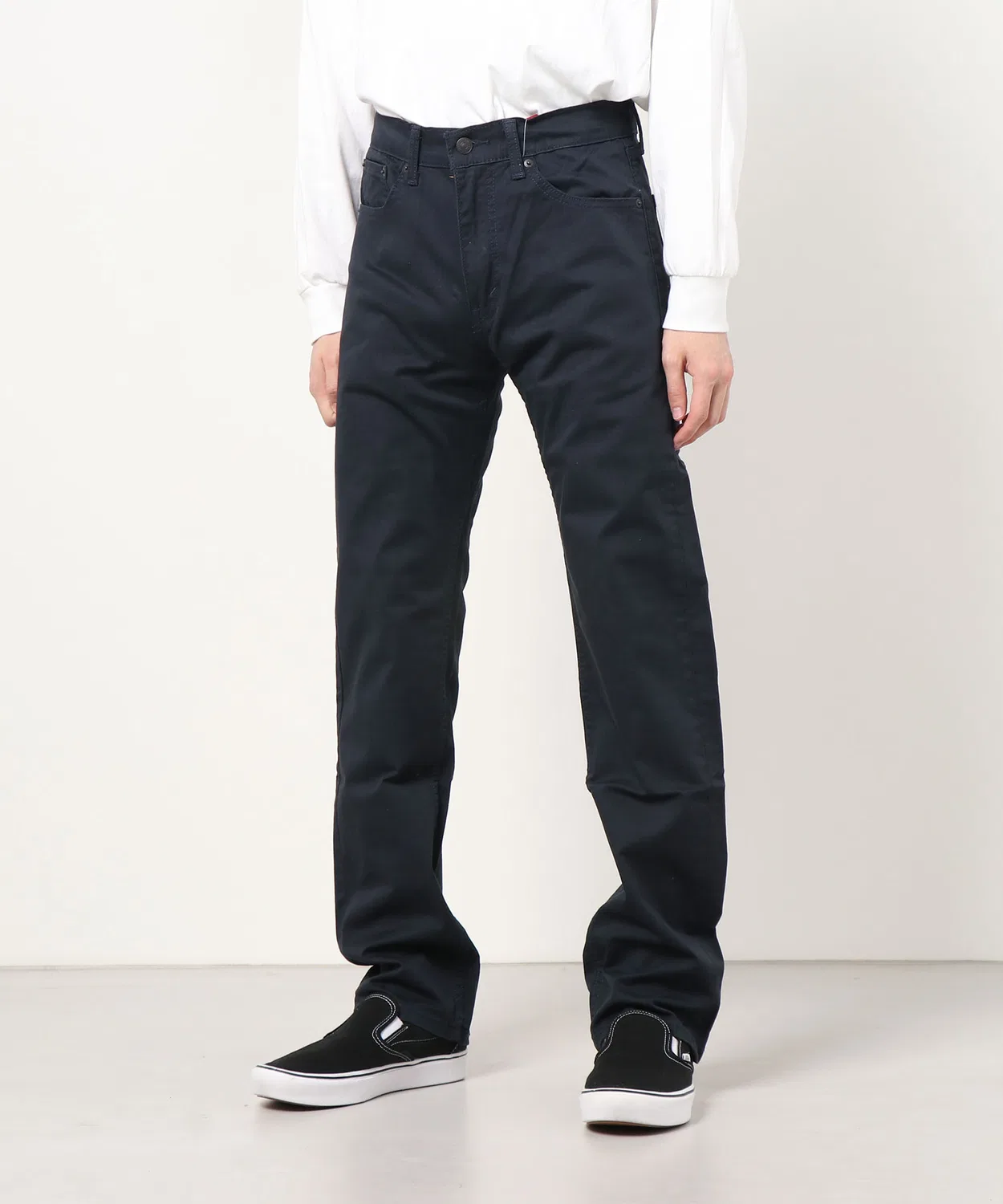 Мужские джинсы regular straight с stretch-эффектом 505 Levi's, Slub Navy — фото 2