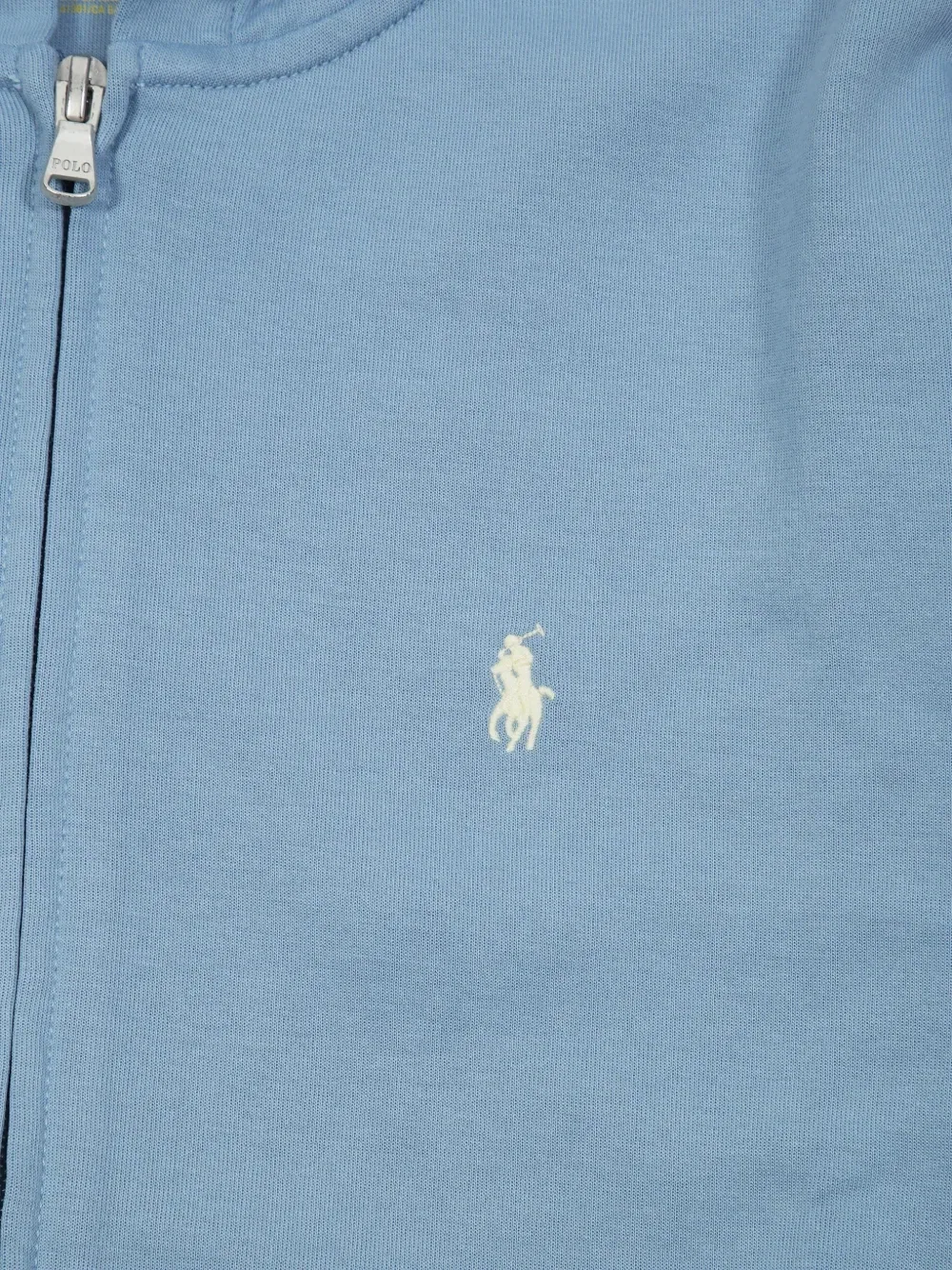 Толстовка на молнии с вышитым логотипом Polo Ralph Lauren Kids, синий — фото 3