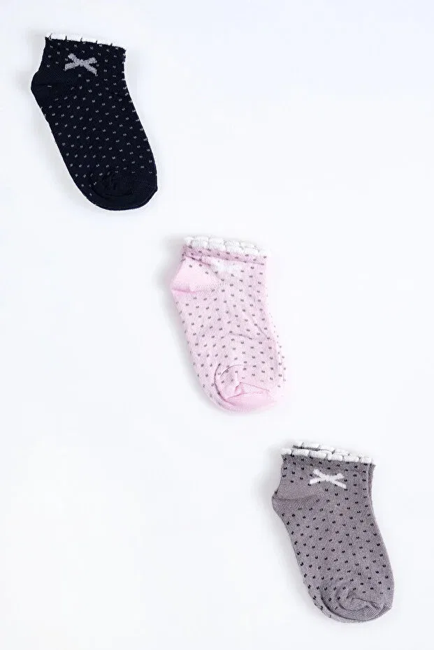 Детские пинетки-носочки для девочек хлопковые с принтом Cocole Socks, Multicolor