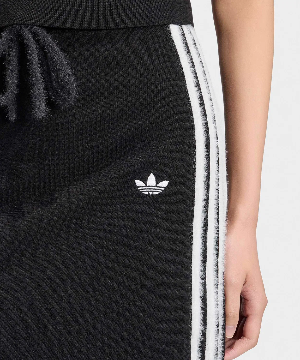 Женская юбка-карандаш с боковой линией Adidas ORI Knitted Skirt, Blue — фото 3