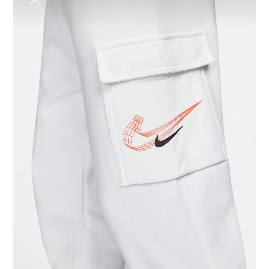 Спортивные штаны-карго с флисом Nike Sportswear Fleece, Белый — фото 3