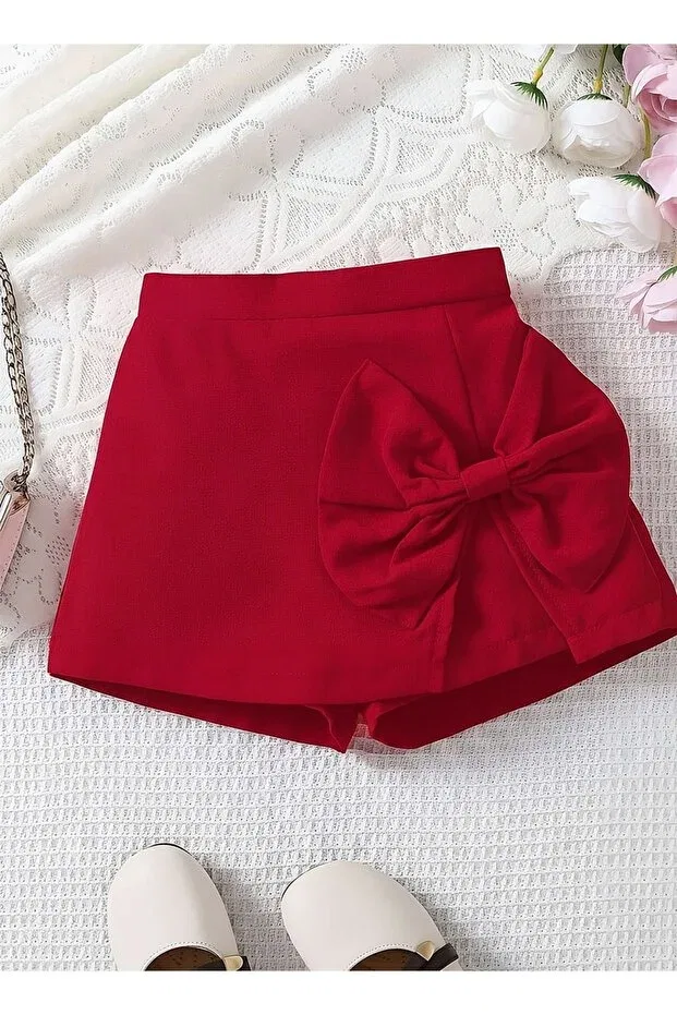 Детские шорты для девочек с разрезом Carabo Moda, Red