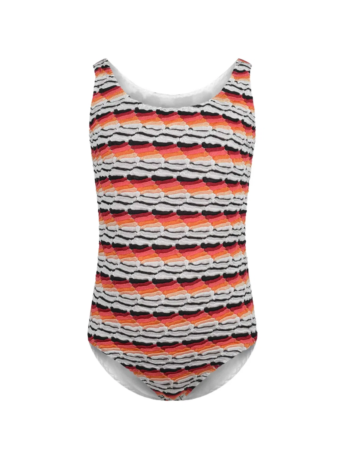 Купальник зигзагообразной вязки Missoni Kids, белый