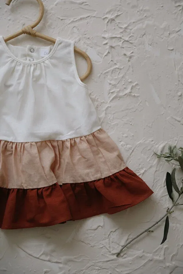 Детское платье для девочек хлопковое Dodo'S Baby, Multicolor — фото 4