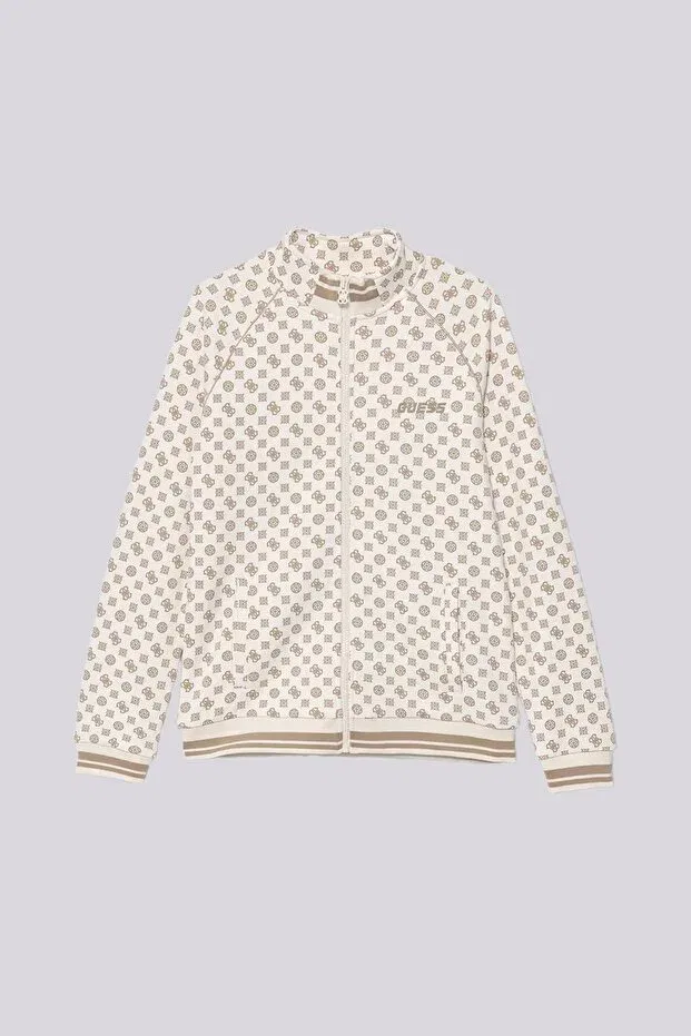 Детские свитшот для мальчиков с высоким воротником Guess, Cream