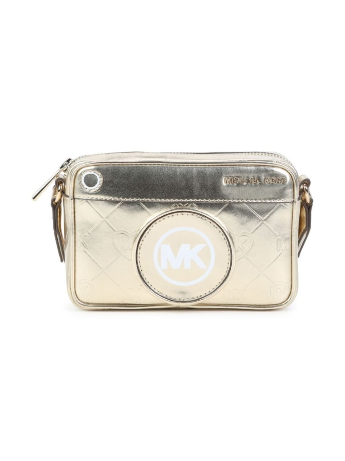 

Michael Kors Kids сумка на плечо с нашивкой-логотипом, золотистый