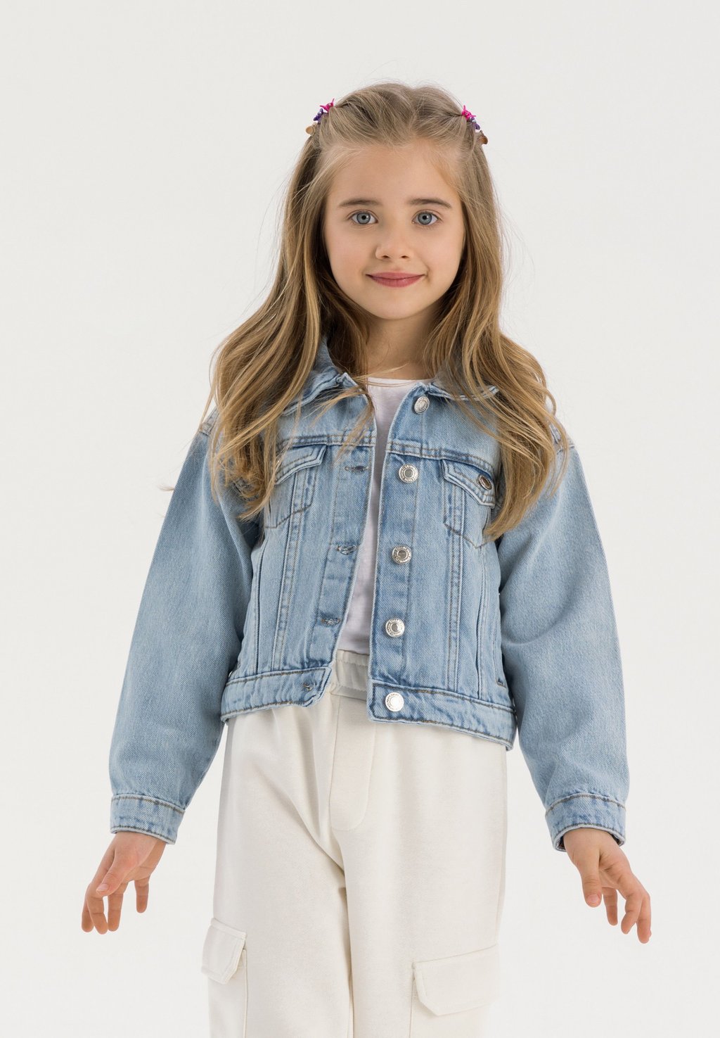 

Джинсовая куртка BUTTON-UP WITH COLLAR MINOTI, синий