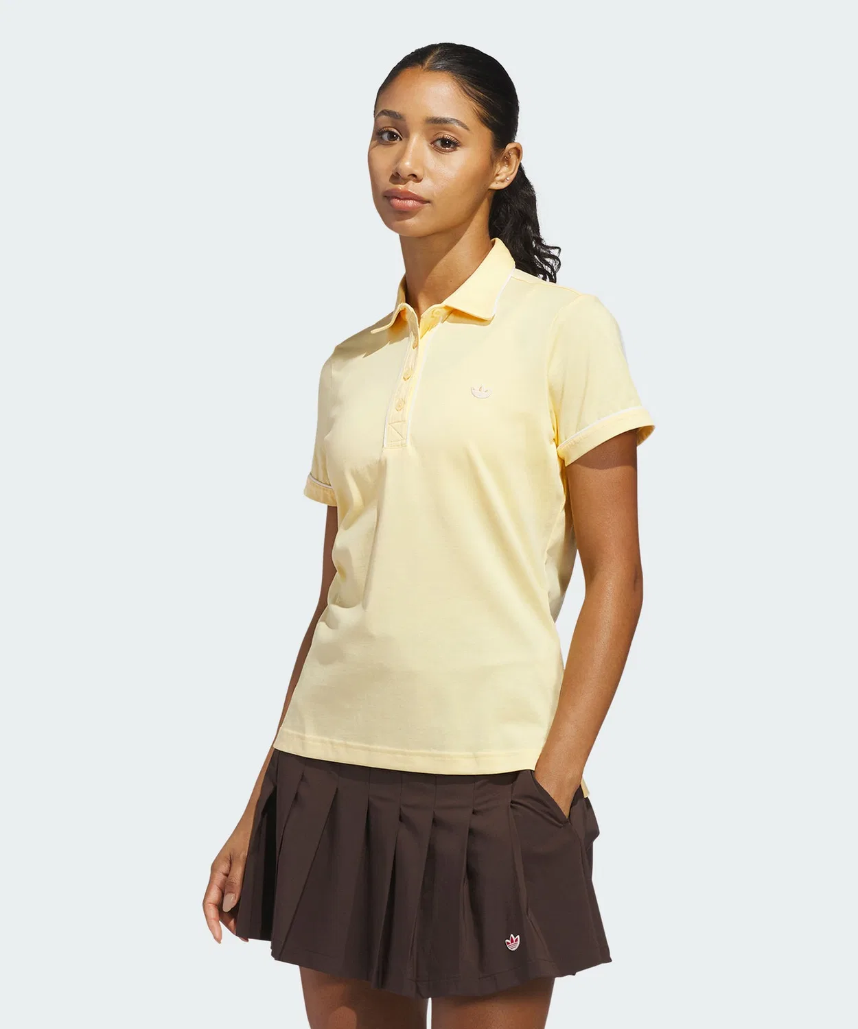 Женское поло с коротким рукавом Solid Polo Adidas, Yellow