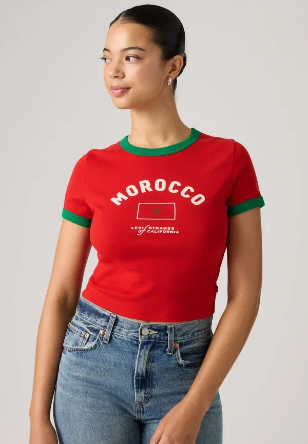 Футболка с принтом "футбольный рингер" Levi'S, мультиколор — фото 3
