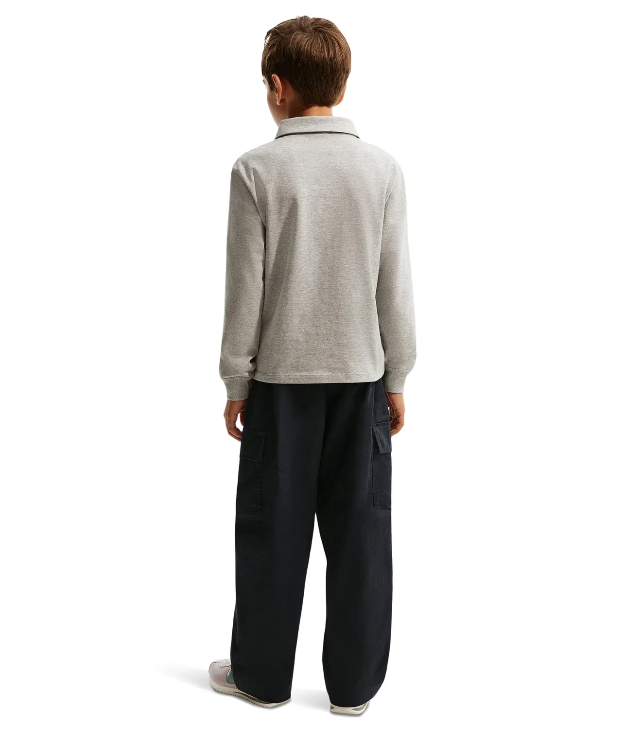 Тканые брюки-карго от Sportswear Club (для маленьких и больших детей) Nike Kids, Black/White — фото 3