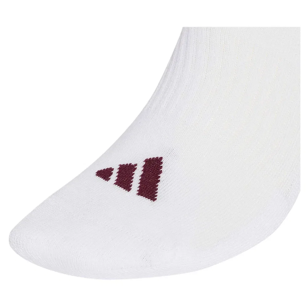 Женские носки с поддержкой свода стопы Adidas 3 Stripes Essentials Cushioned Crew, White — фото 3