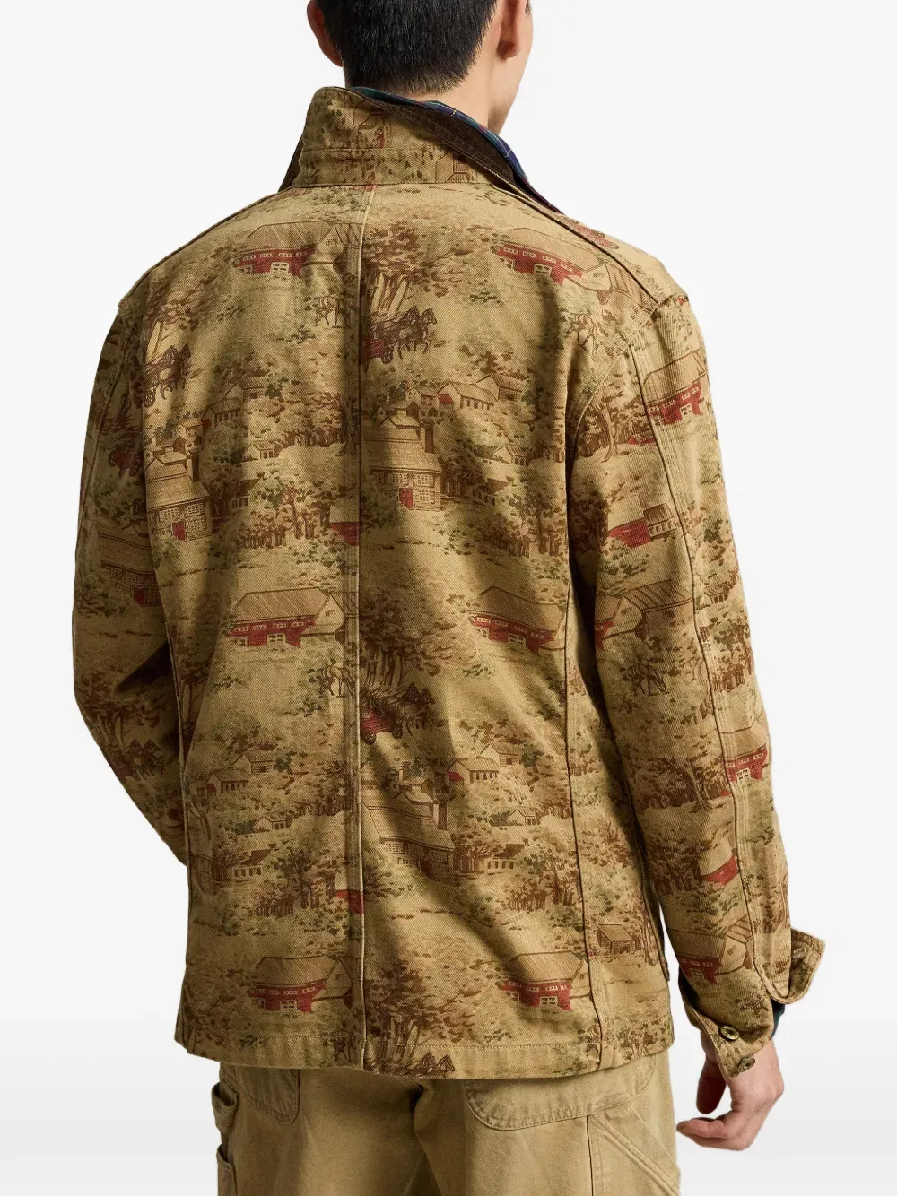 Куртка облегченная Barn Toile Polo Ralph Lauren, бежевый — фото 4
