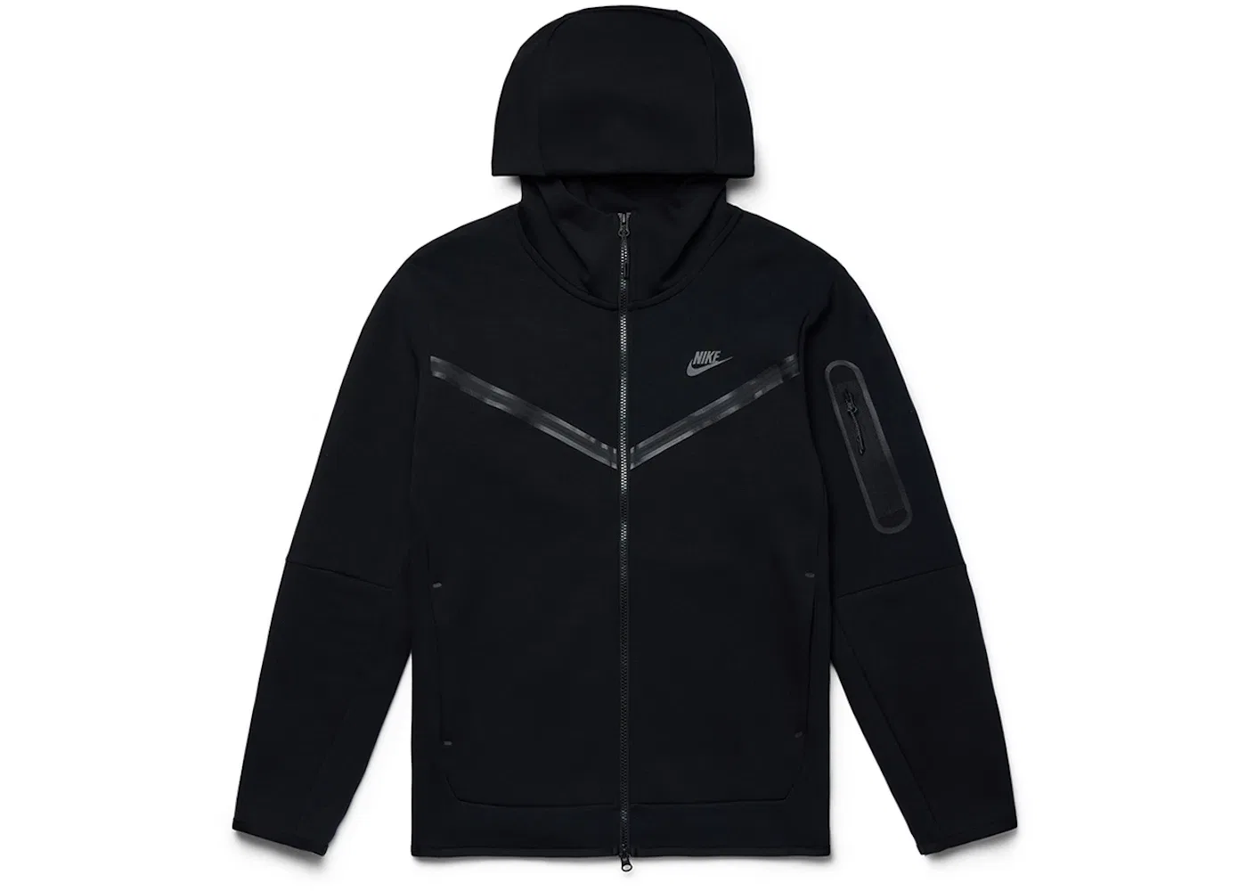 Мужская куртка-худи с застежкой-молнией Nike Tech Fleece Full-Zip Hoodie, Black