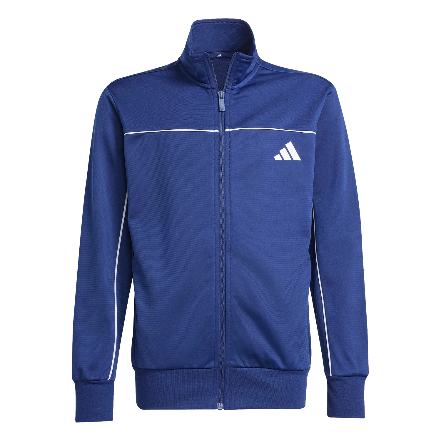 Детский спортивный костюм с воротником-стойкой Adidas, синий — фото 2