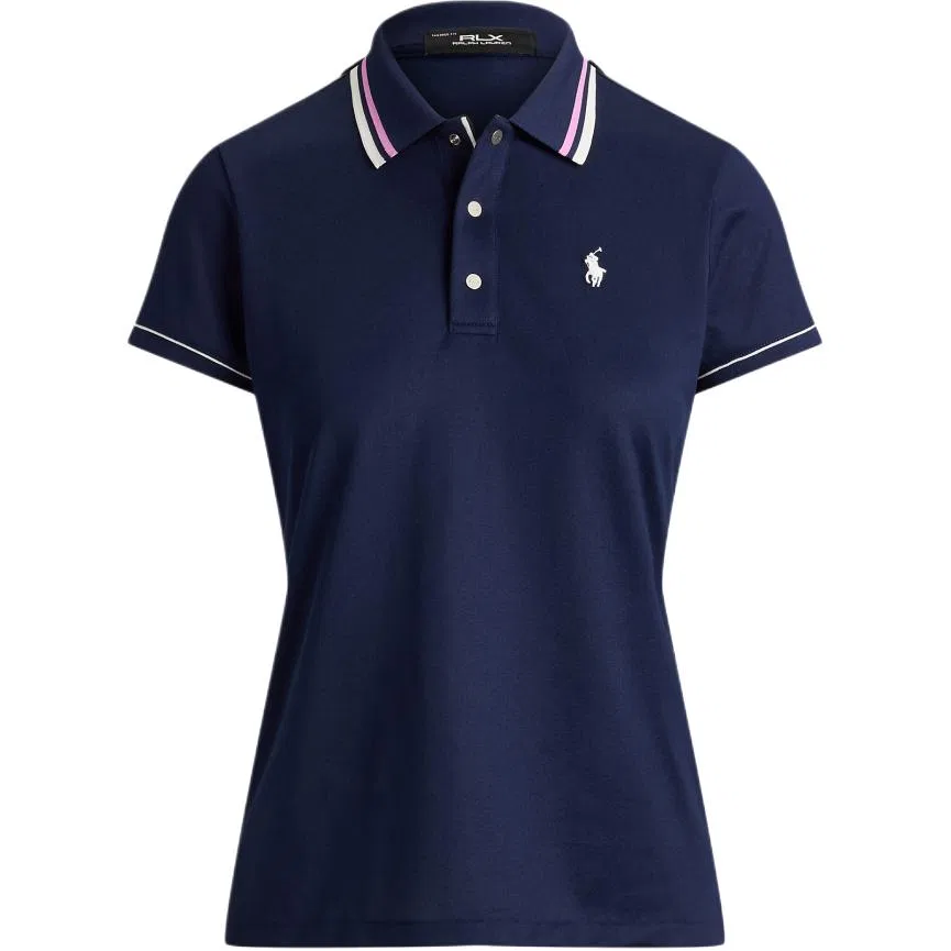 Женское поло с воротником, темно-синее, Polo Ralph Lauren, Dark Blue