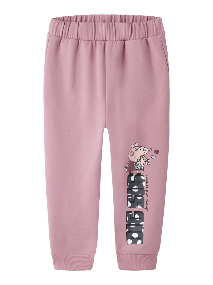Зауженные брюки NAME IT 'Peppa Wutz' в розовом цвете
