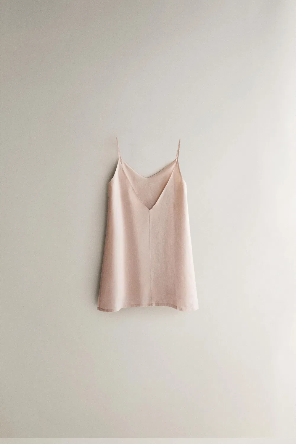 Льняная ночная рубашка ZARA, Pink — фото 4