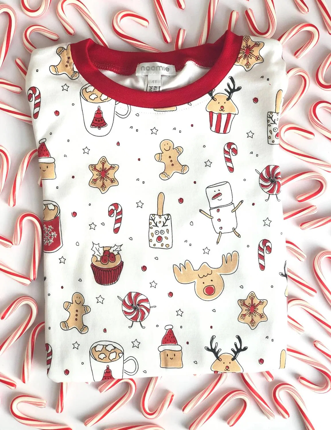 Детский комбинезон-слип на молнии с принтом Holiday Treats Baby Noomie, Print — фото 3