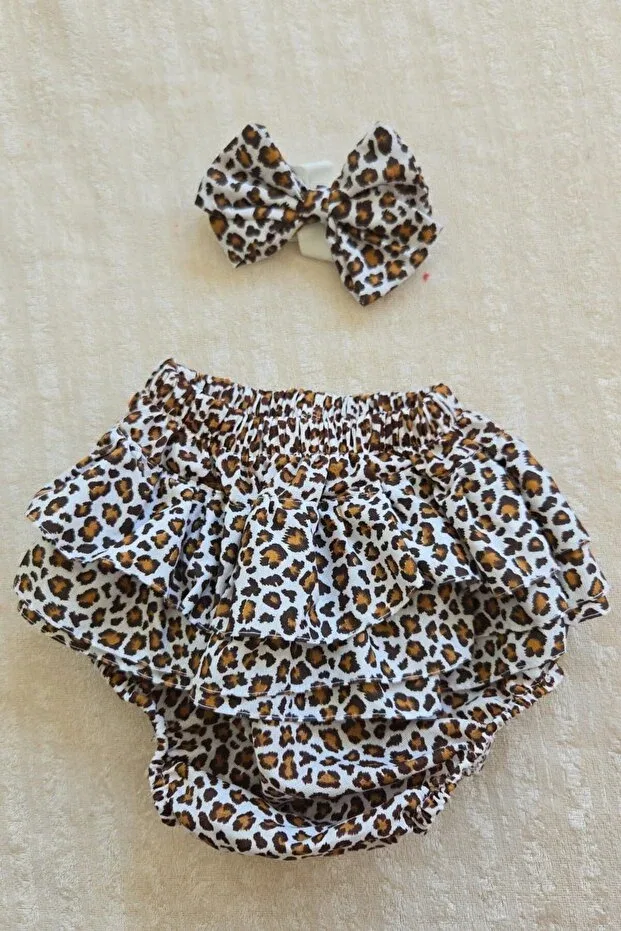 Детский комплект для девочек с леопардовым принтом Al Ver Gülüm, Leopard Print — фото 2